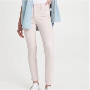 Mother jeans Womens 27 The Dazzler Hover Date Night Light Pink Straight Leg Crop
